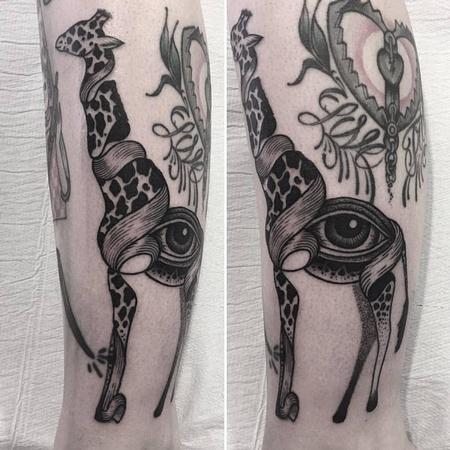 Tattoos - eye giraffe - 128014